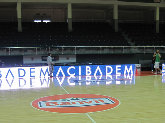 P10 basketball stadium perimeter screen, Turkey.