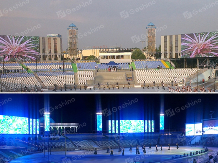 710sqm P6.25 outdoor rental for Uzbekistan 23th National Day