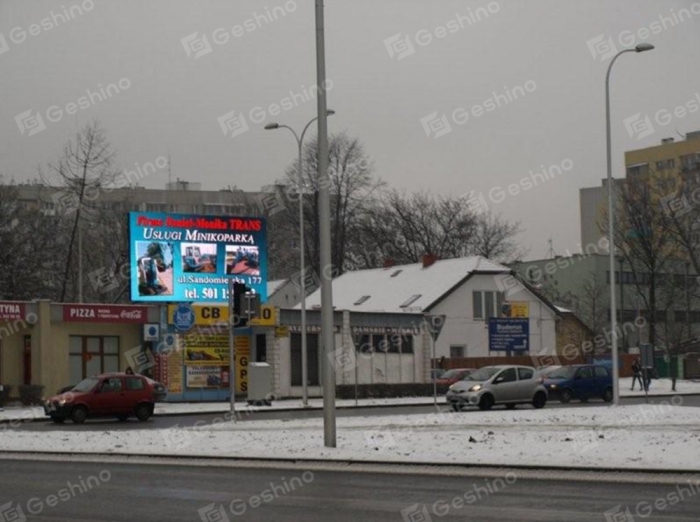 P16 outdoor led screen in Kielce,Poland. size 40sq.m    2011-7